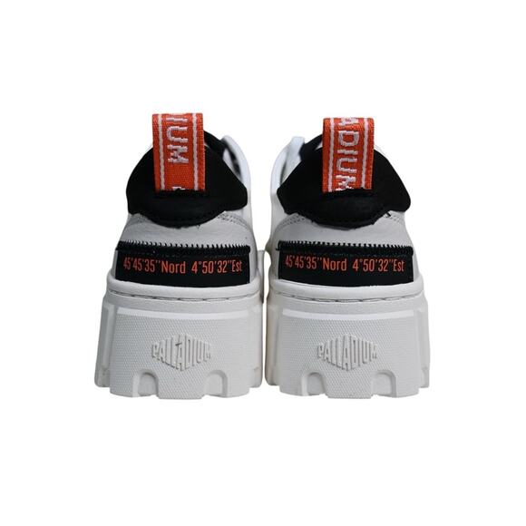 Palladium Womens 8.5 Pallatower Lo Star White Leather Platform Sneaker NEW - Picture 5 of 10